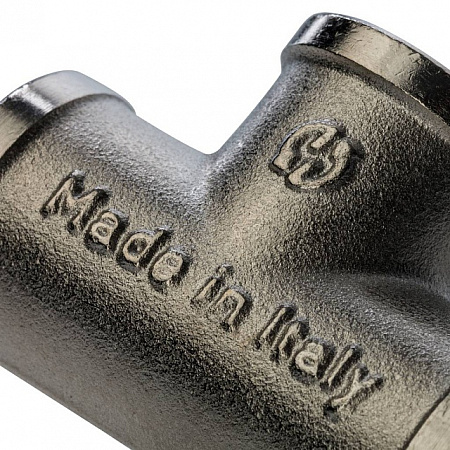 Тройник резьбовой латунный STOUT никель 3/8&quot; В