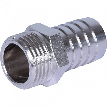 Штуцер резьбовой латунный STOUT никель 1/2&quot;x18мм Н