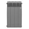 Радиатор биметаллический ROYAL THERMO BILINER SILVER SATIN 500x4 секций, серый (НС-1176317)