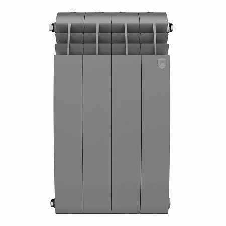 Радиатор биметаллический ROYAL THERMO BILINER SILVER SATIN 500x4 секций, серый (НС-1176317)