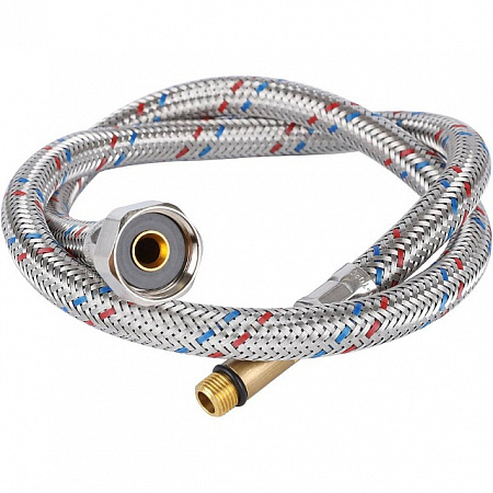 Гибкая подводка для смесителей STOUT нерж.сталь М10*35-1/2&quot;-80 см, пара