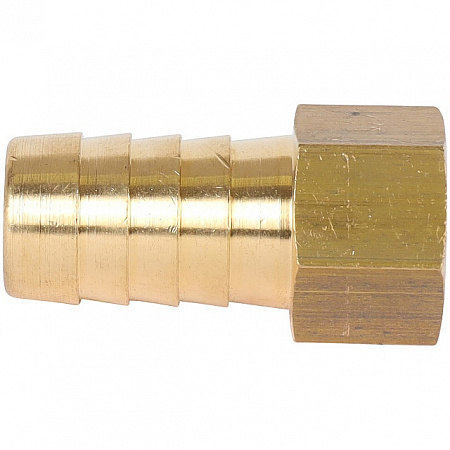 Штуцер резьбовой латунный STOUT без покрытия 1/4&quot;x14мм В