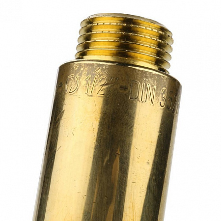 Удлинитель резьбовой латунный STOUT без покрытия 1/2&quot;x100мм ВН