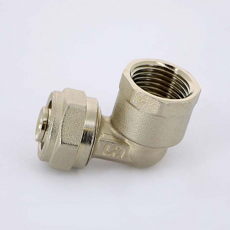 МЦ Угол резьбовой цанга для металлопласта UNI-FITT Ø16х1/2&quot; В