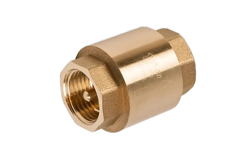 Обратный клапан пружинный, латунный UNIPUMP (с металлическим седлом) 1&amp;quot; ВВ