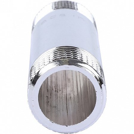 Бочонок резьбовой латунный STOUT хром 1/2&quot;x70мм