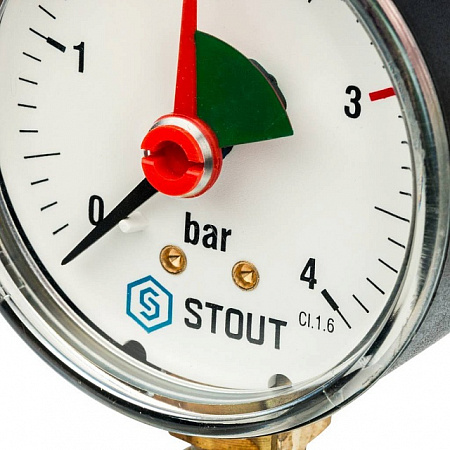 Группа безопасности котла STOUT КВ сталь 1&quot; В, 3bar, до 50 кВт, без теплоизоляции