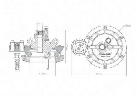 Оголовок для скважины наружный ДЖИЛЕКС ОСПБ 130-140/32 пластик