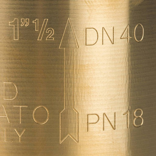 Обратный клапан пружинный, латунный STOUT (с металлическим седлом) 11/2&amp;quot; ВВ