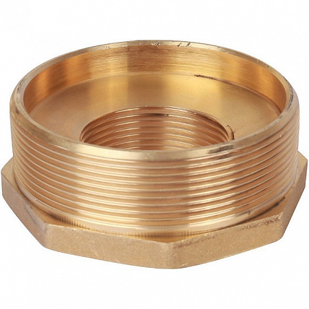 Футорка резьбовая латунная STOUT без покрытия 3&quot;x11/2&quot; ВН
