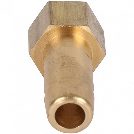Штуцер резьбовой латунный STOUT без покрытия 1/8&quot;x10мм В