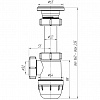 Сифон для умывальника пластиковый АНИПЛАСТ ЮНГ BM1000 11/4&amp;quot;х32