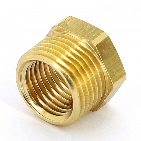 Футорка резьбовая латунная UNI-FITT без покрытия 3/8&quot;х1/8&quot; ВН