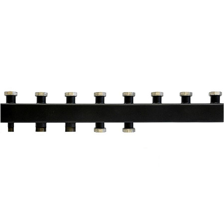 Коллектор распределительный стальной ROMMER 4(5) отопительных контура 1 1/2&quot;