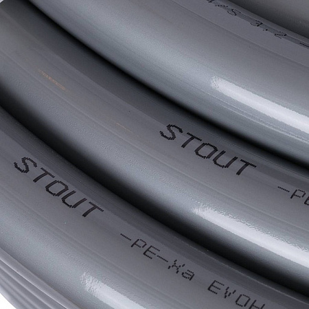 СТ Труба из сшитого полиэтилена STOUT PE-Xa/EVOH Ø32х4,4 - СЕРЫЙ (50 м)