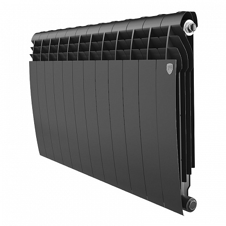 Радиатор биметаллический ROYAL THERMO BILINER NOIR SABLE 500x12 секций, черный (НС-1176310)