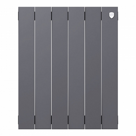 Радиатор биметаллический ROYAL THERMO PIANOFORTE SILVER SATIN NEW 500x6 секций, серый (НС-1176340)