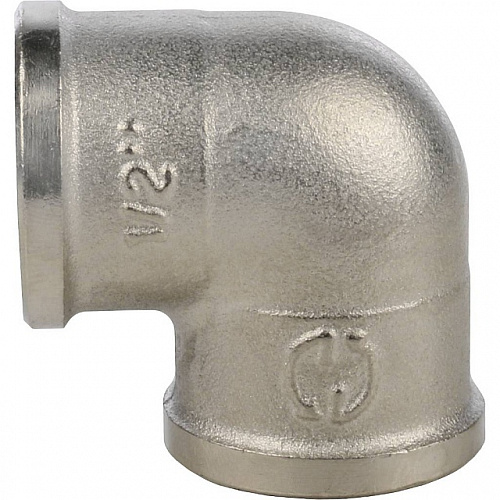 Угол резьбовой латунный STOUT никель 1/2&amp;quot; В