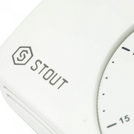 Радиотермостат цифровой STOUT WFHT-BASIC со светодиодом норм. закр.