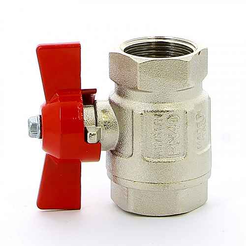 Кран шаровой ITAP IDEAL ART 092 бабочка 3/4&amp;quot; ВВ, никель, полнопроходной (26094)