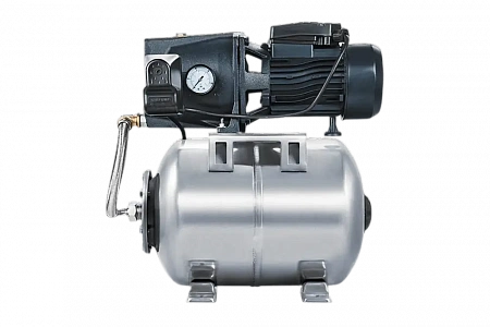 Насосная станция UNIPUMP AUTO JSW 55-S, бак нержавеющий 24 литра (1000Вт, Нап. 40м, Про. 70 л/мин.)
