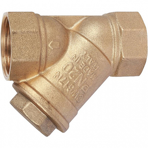 ФГО Фильтр косой грубой очистки STOUT SFW латунный 11/4&amp;quot;, 500 мкр, желтый