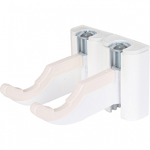 Кронштейн настенный, для секционных радиаторов STOUT регулируемый, глубокий черный RAL9005 (пара)