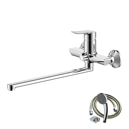 Смеситель для ванны с длинным изливом OLIVE'S SEVILLA 20221SV хром, латунь, упак (8 шт.)