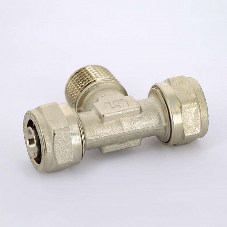 МЦ Тройник резьбовой цанга для металлопласта UNI-FITT Ø16х1/2&quot; Н