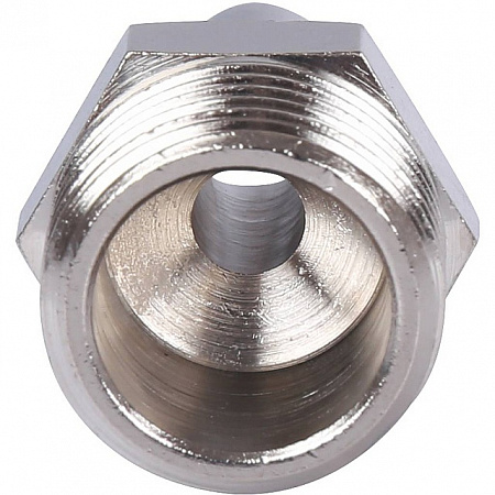Штуцер резьбовой латунный STOUT никель 1/2&quot;x10мм Н