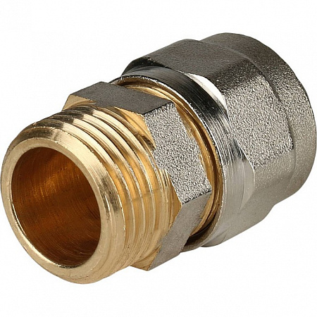 МЦ Муфта резьбовая цанга для металлопласта STOUT Ø16х1/2&quot; НР