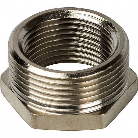Футорка резьбовая латунная STOUT никель 11/2&quot;x11/4&quot; ВН