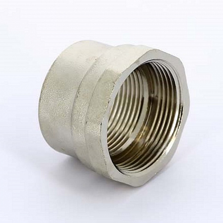Муфта переходная резьбовая латунная UNI-FITT никель 11/2&quot;х1&quot;